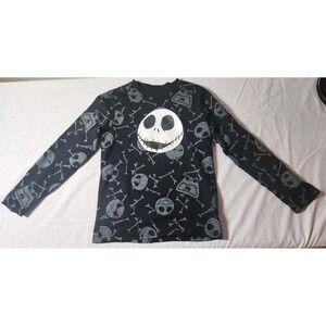 DISNEY Nightmare Before Christmas Boys Longsleeve‎ Shirt Size S  Tim Burton
